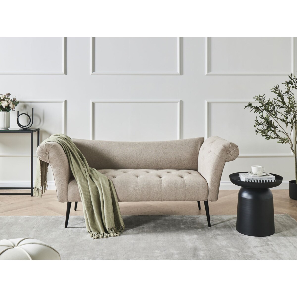 Szezlong NANTILLY Jasnobrązowy