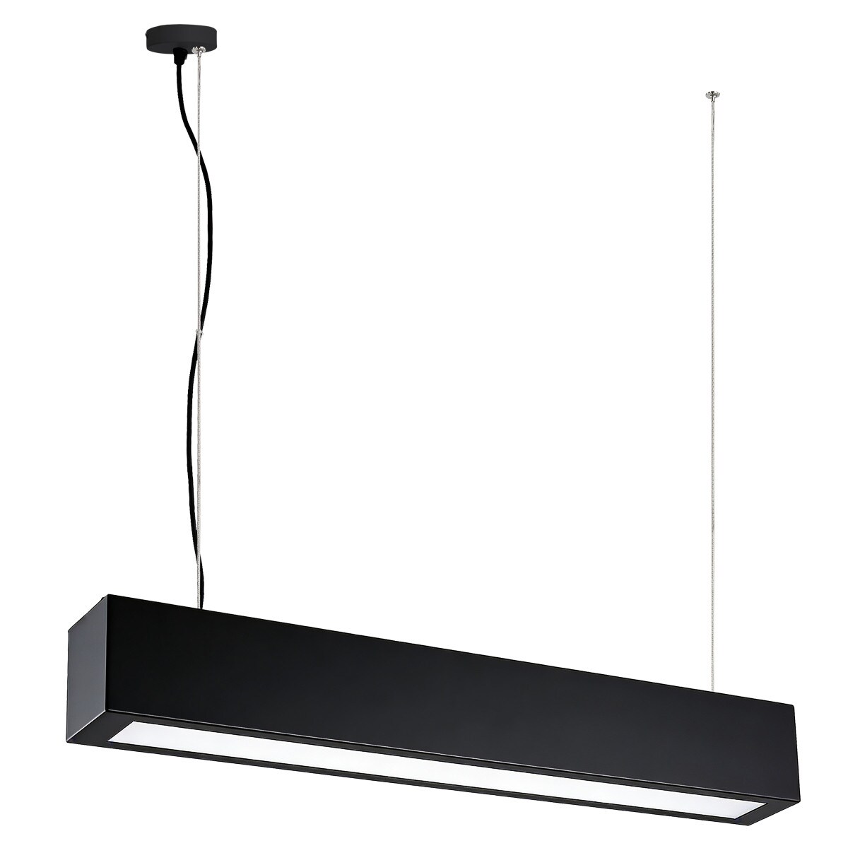 Lampa sufitowa wisząca Light Prestige Ibros czarny LED CCT 3000K/4000K/6000K (regulowana) 1 szt.