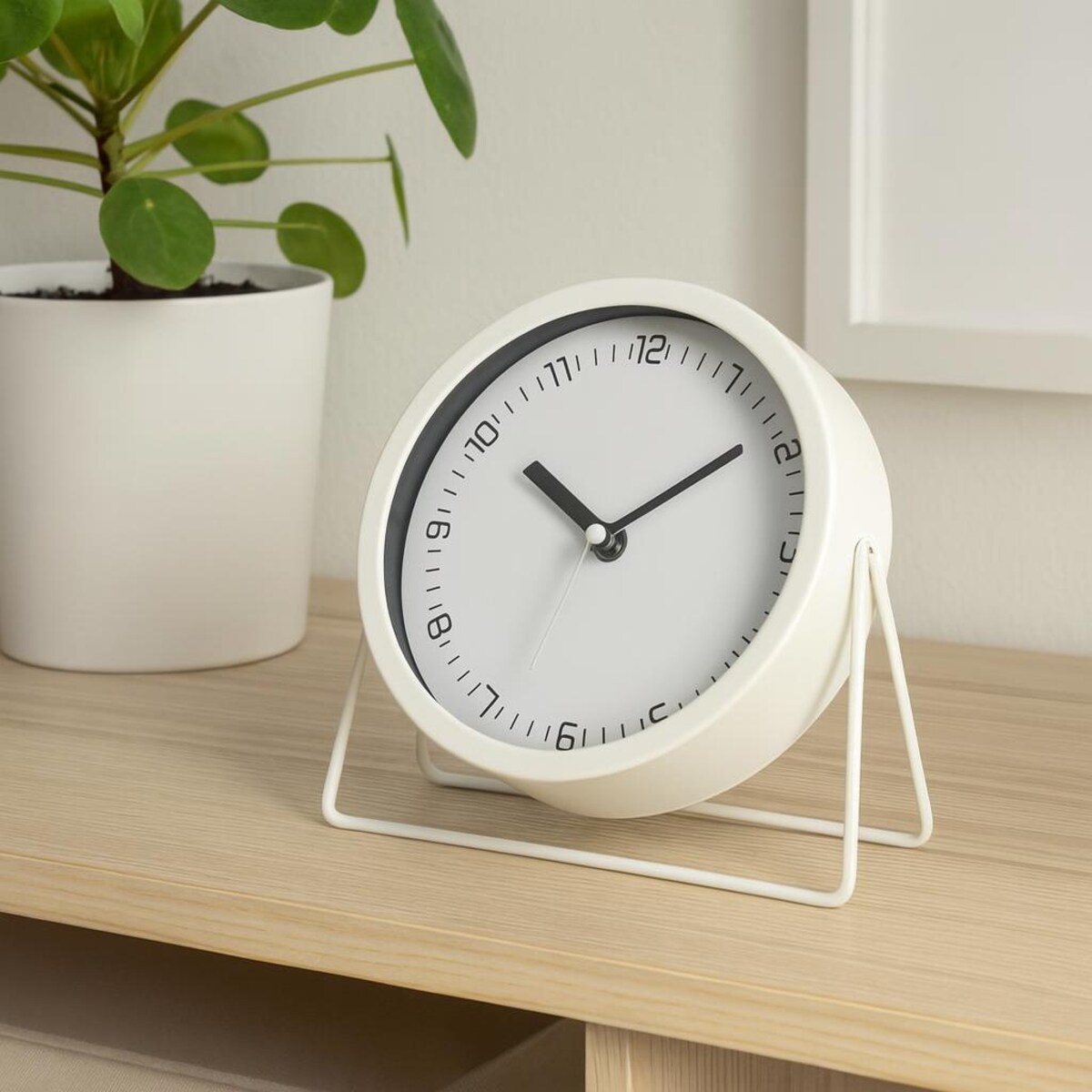 Metalowy zegar biurkowy STILLA, Ø 19 cm