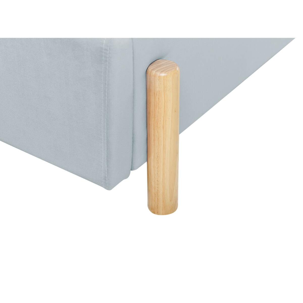 Łóżko welurowe 90 x 200 cm jasnoniebieskie ANET