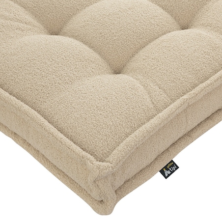 Materac francuski, jasny beż, 120x60x10cm, Boucle