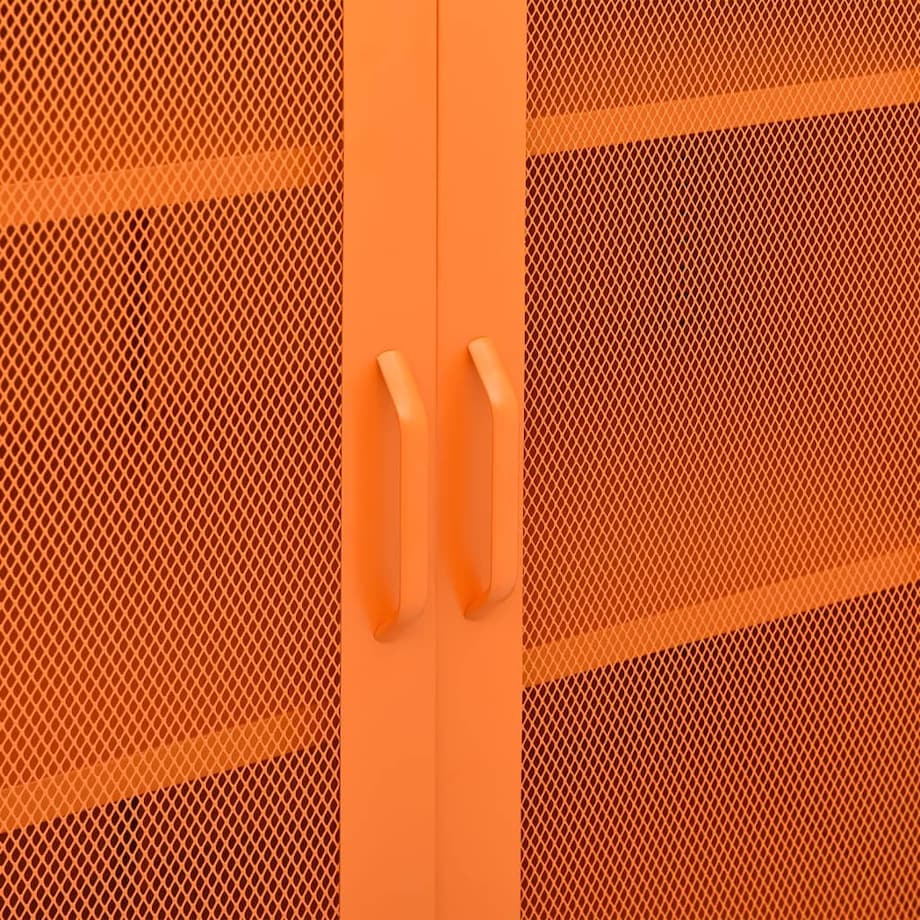 vidaXL Szafka, pomarańczowa, 80x35x101,5 cm, stalowa