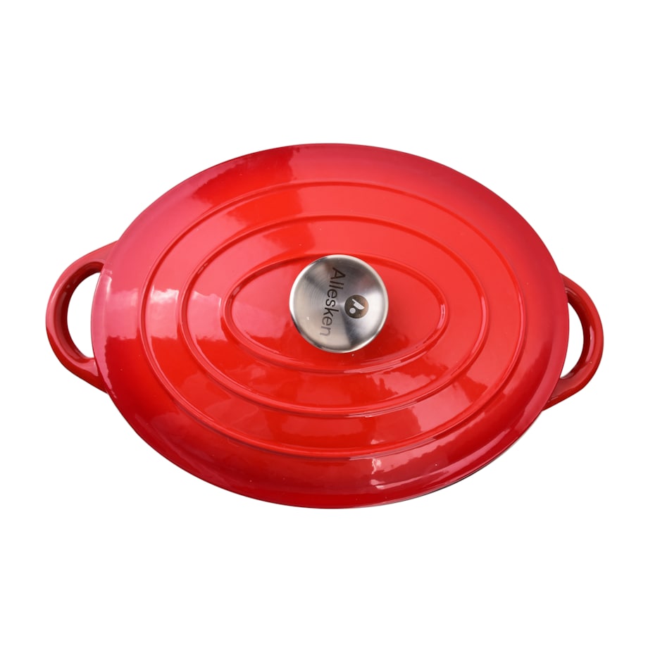 RODELUXE Gęsiarka żeliwna emaliowana 30x38xh17cm