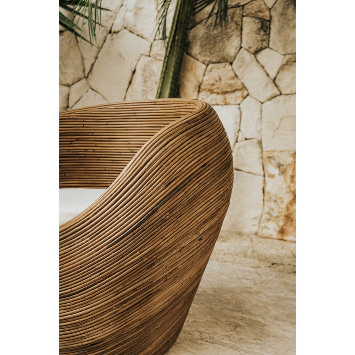 FOTEL RATTANOWY TEGAL CIEMNY