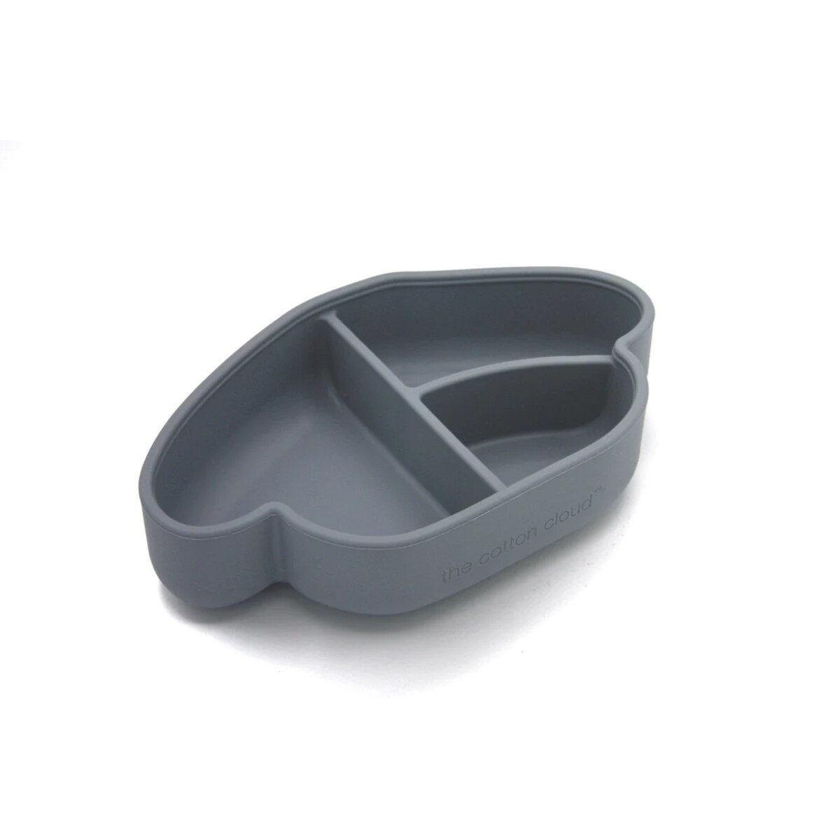 THE COTTON CLOUD silikonowy lunch box dla dzieci, Dog/Grey