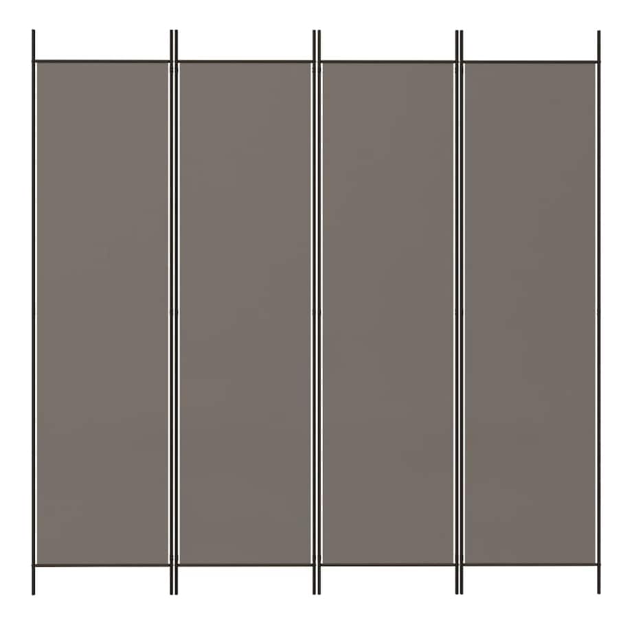 vidaXL Parawan 4-panelowy, antracytowy, 200x200 cm, tkanina
