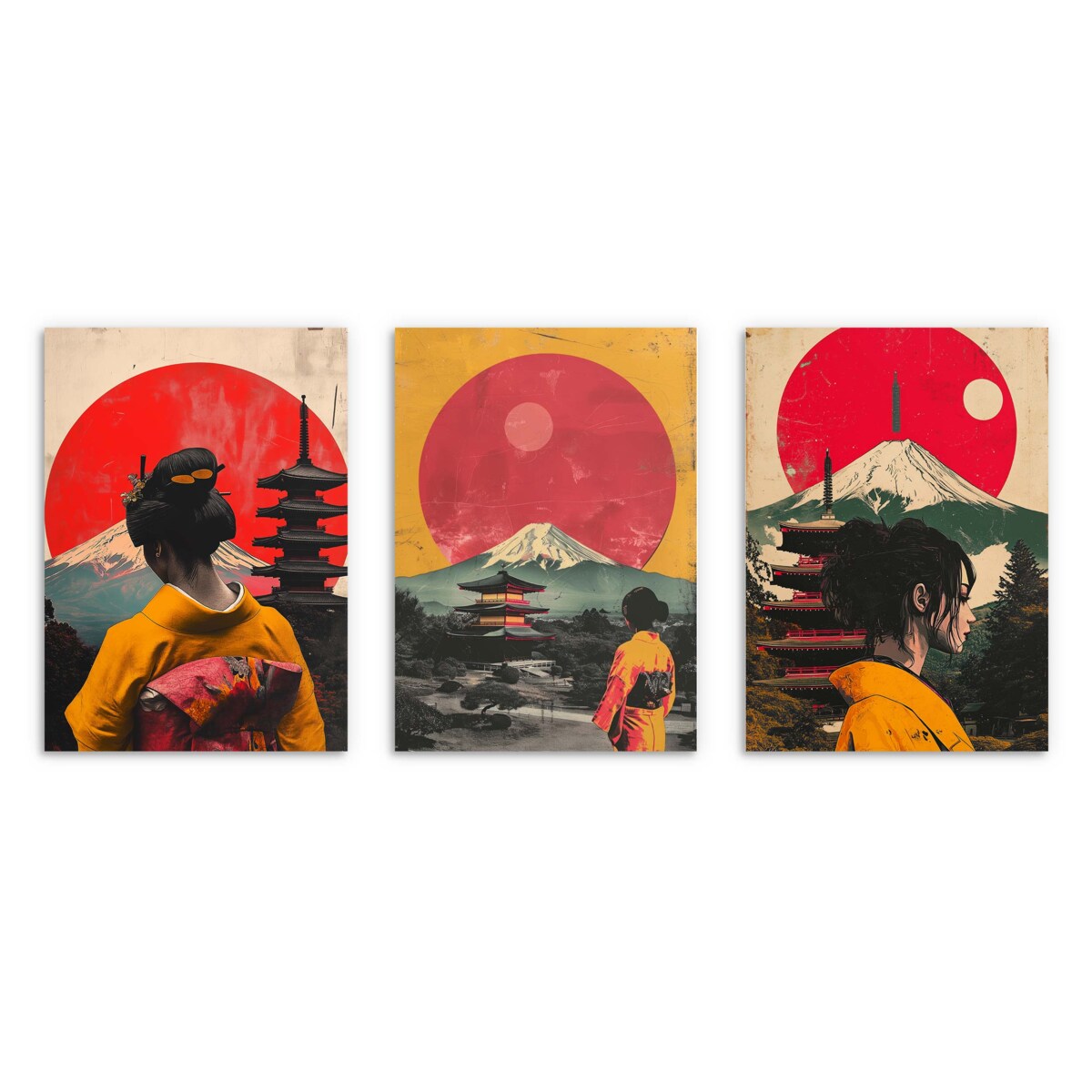 Plakaty Obrazy na ścianę ścienne do salonu sypialni ozdoba w Stylu Japandi