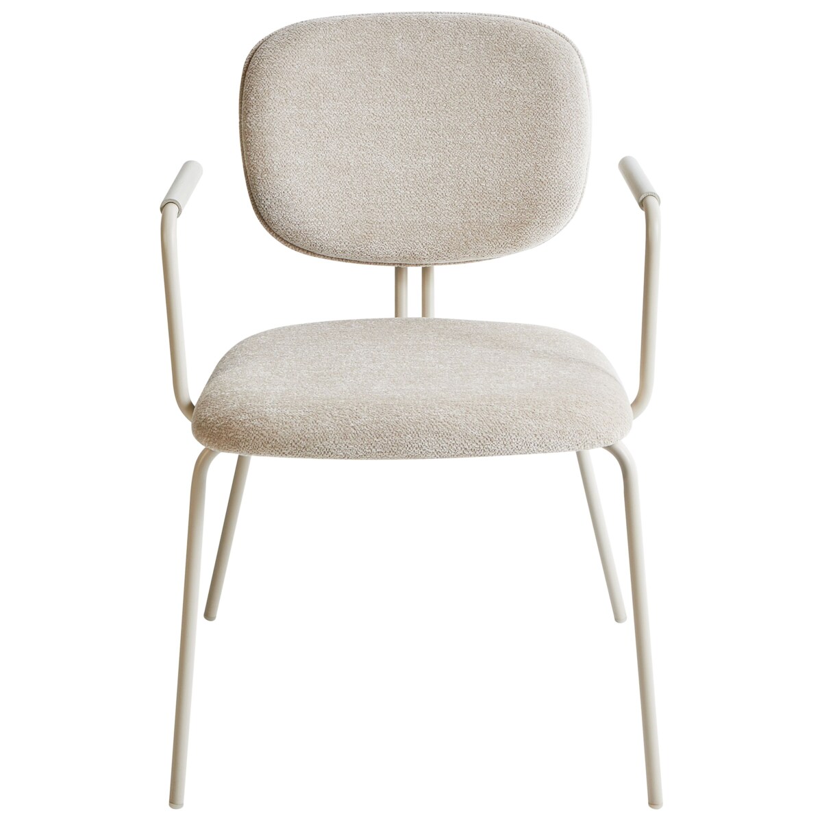 Zestaw 2 krzeseł do jadalni CARILLE Szenil Jasnobeżowy