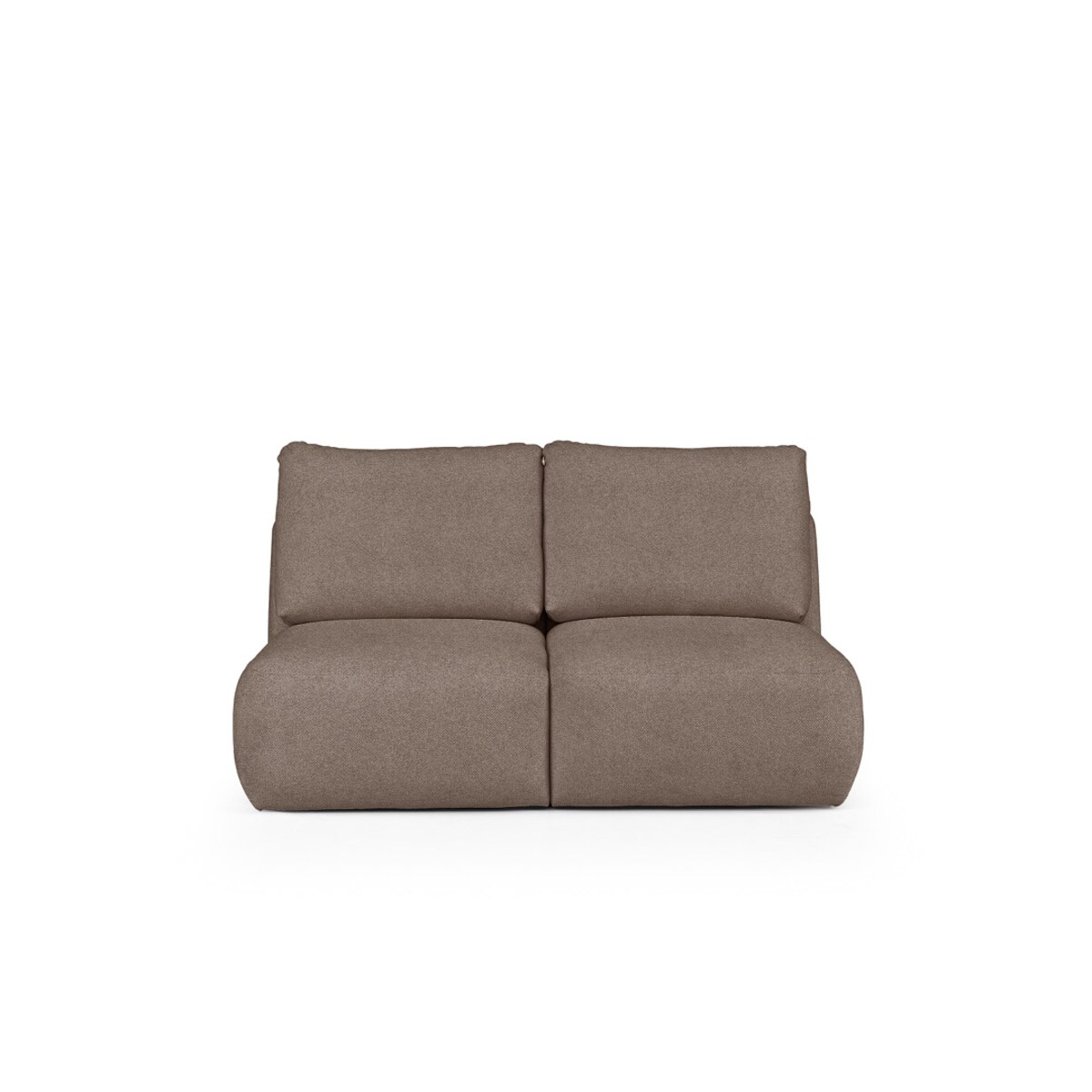 Mirel Sofa 2 osobowa bez podłokietników brązowa