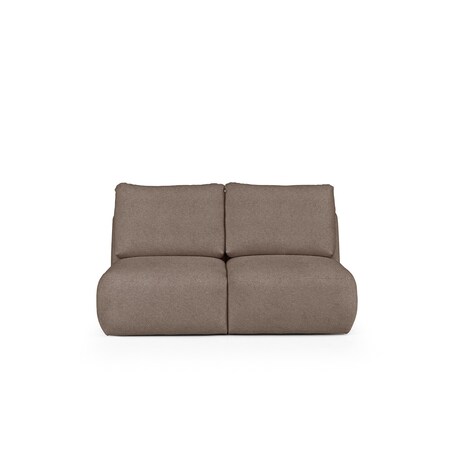Mirel Sofa 2 osobowa bez podłokietników brązowa