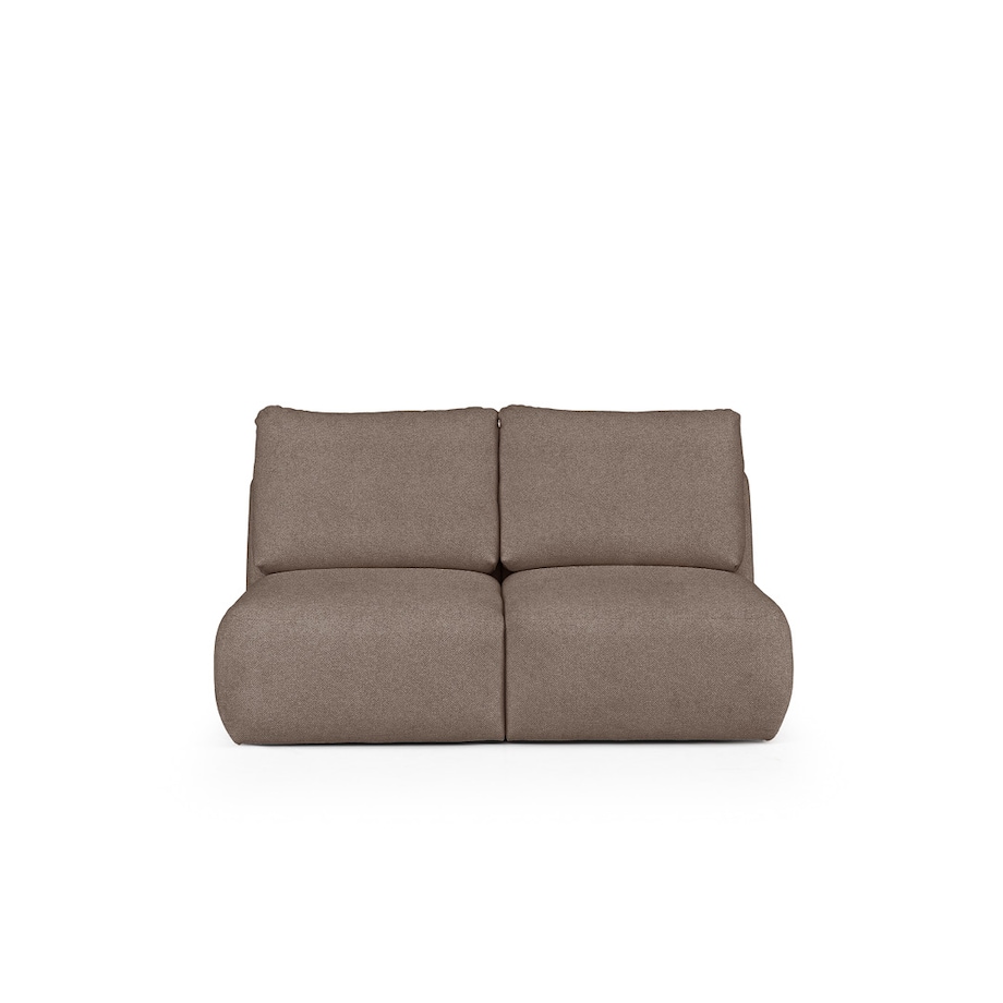 Mirel Sofa 2 osobowa bez podłokietników brązowa