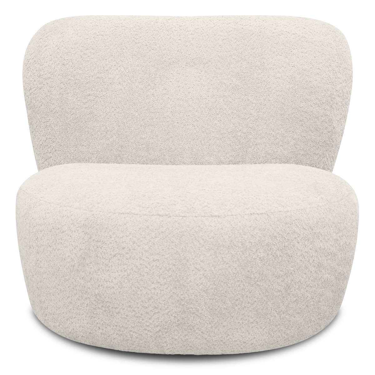 Fotel obrotowy 80x90x70 cm MARILIN kremowy