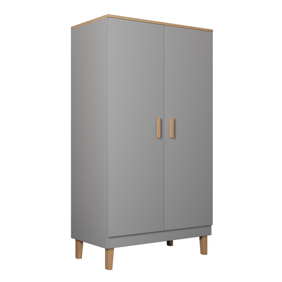 Szafa Denver szary chinchilla & hikora