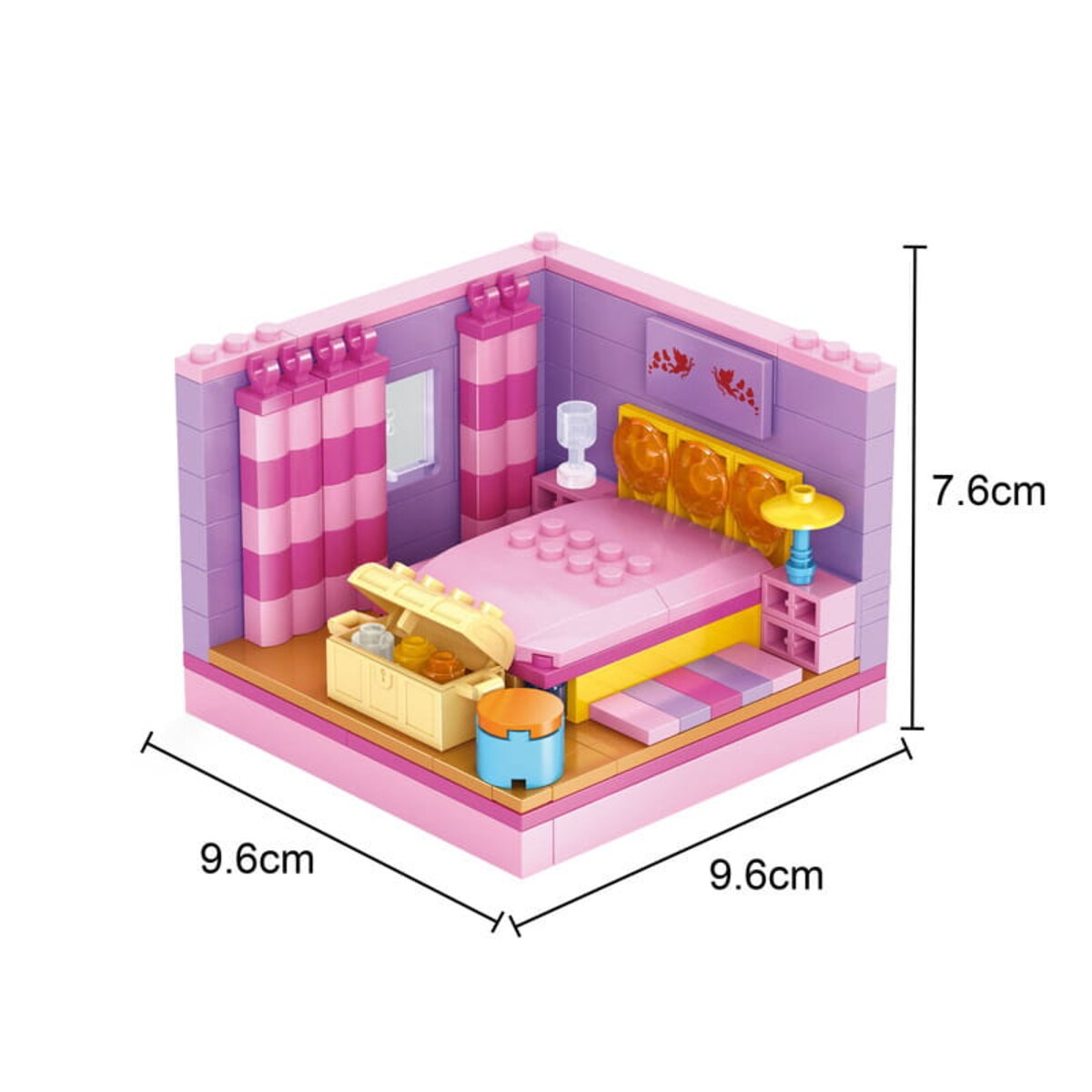 SYPIALNIA - mini pokoik z klocków - Ausini - 150 elementów