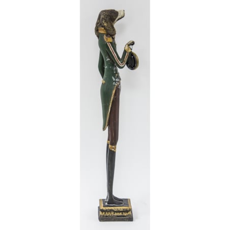 Dekoracja - figurka psa z zegarkiem 65x10x10 cm MUBWA duża