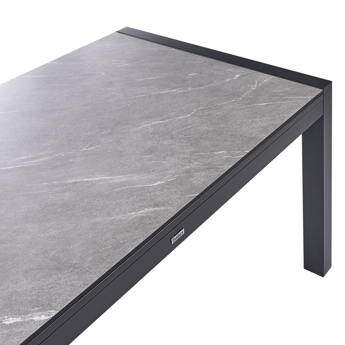 Stół ogrodowy rozkładany BINASCO 160/220 cm 90 cm Imitacja kamienia Szary