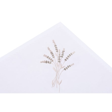 Konsimo CLIMAS Bieżnik plamoodporny, biały/kremowy