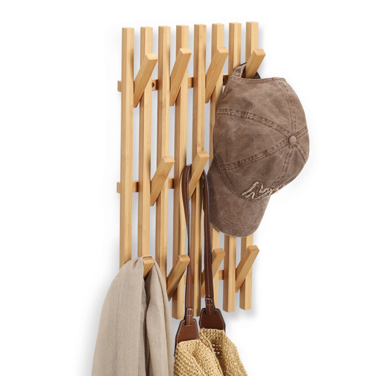 Bambusowy wieszak ścienny, 26 x 50 cm ZELLER