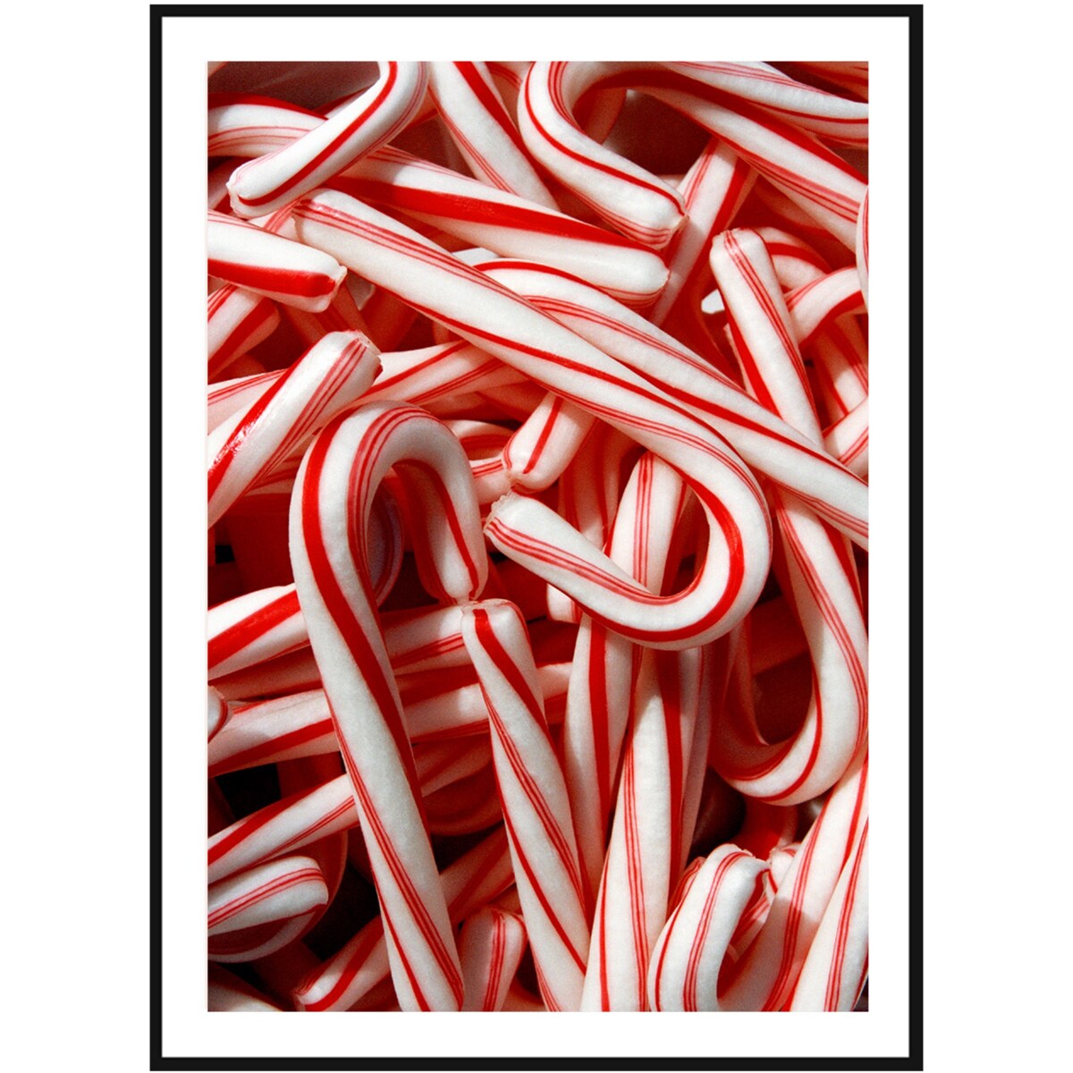 Poster Story, Plakat, Obraz - Świąteczne Cukrowe Laski, wymiary 60 x 84 cm