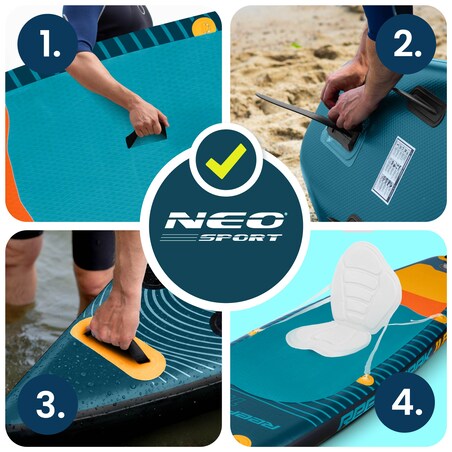 Deska SUP do pływania pompowana Paddle Reefbreak 350cm Neo-Sport ZESTAW