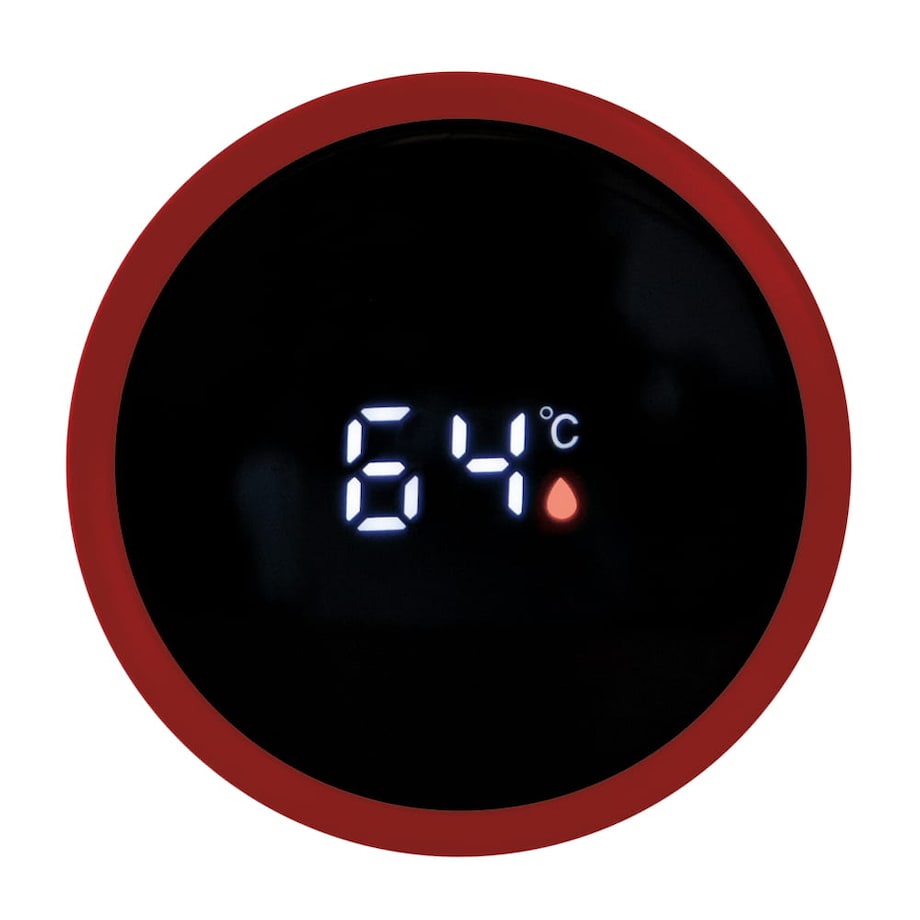 Inteligentny termos stalowy 0.45L z wskaźnikiem temperatury LED BERLINGER HAUS Burgundy