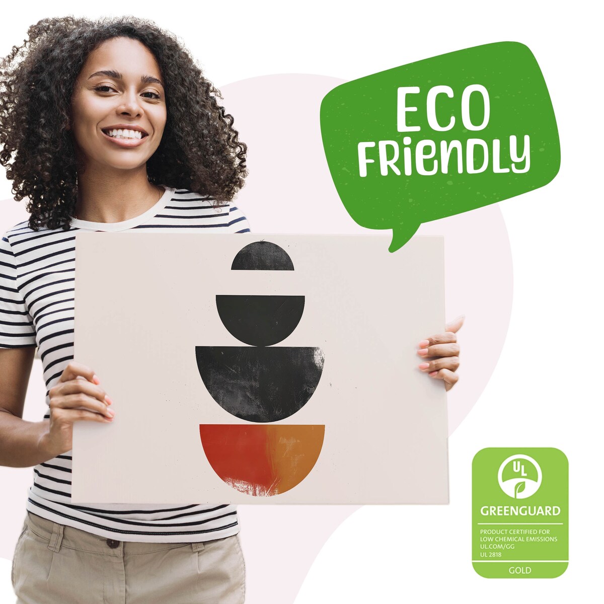 Obraz Ścienny Do Salonu Abstrakcja Boho Misy Kamienie Styl Japoński 70x50cm