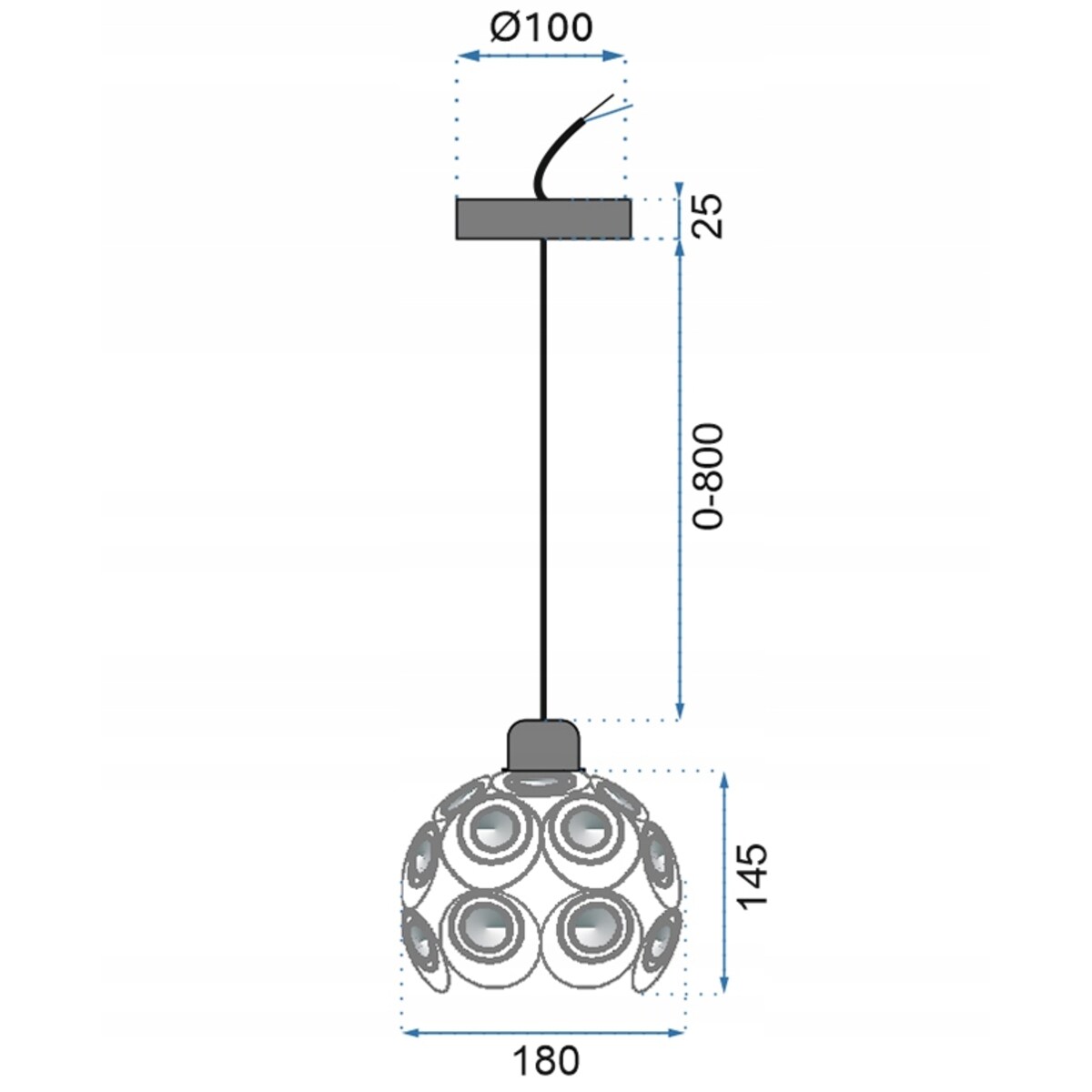 Elegancka Lampa Sufitowa Kryształowa Złota Gold