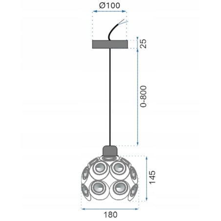 Elegancka Lampa Sufitowa Kryształowa Złota Gold