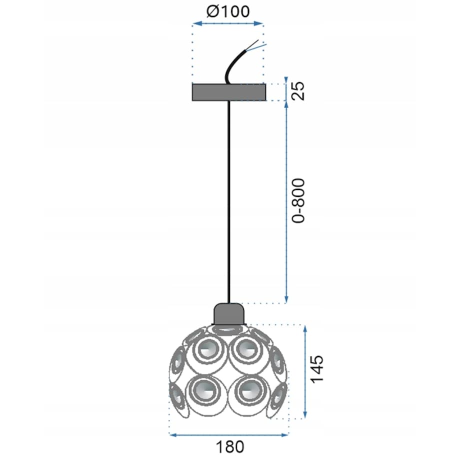 Elegancka Lampa Sufitowa Kryształowa Złota Gold