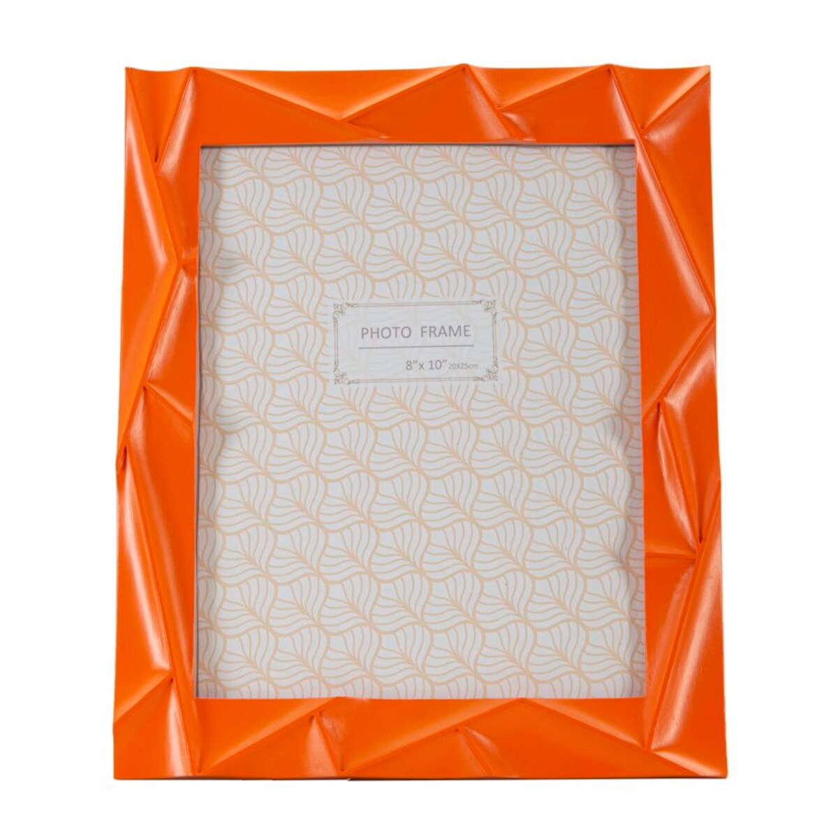 Ramka na zdjęcia Orangy, zdjęcie 20 x 25 cm, kolor pomarańczowy, żywica syntetyczna, rama 25,8 x 2 x 31 cm, na fotografie i portrety, Mauro Ferretti