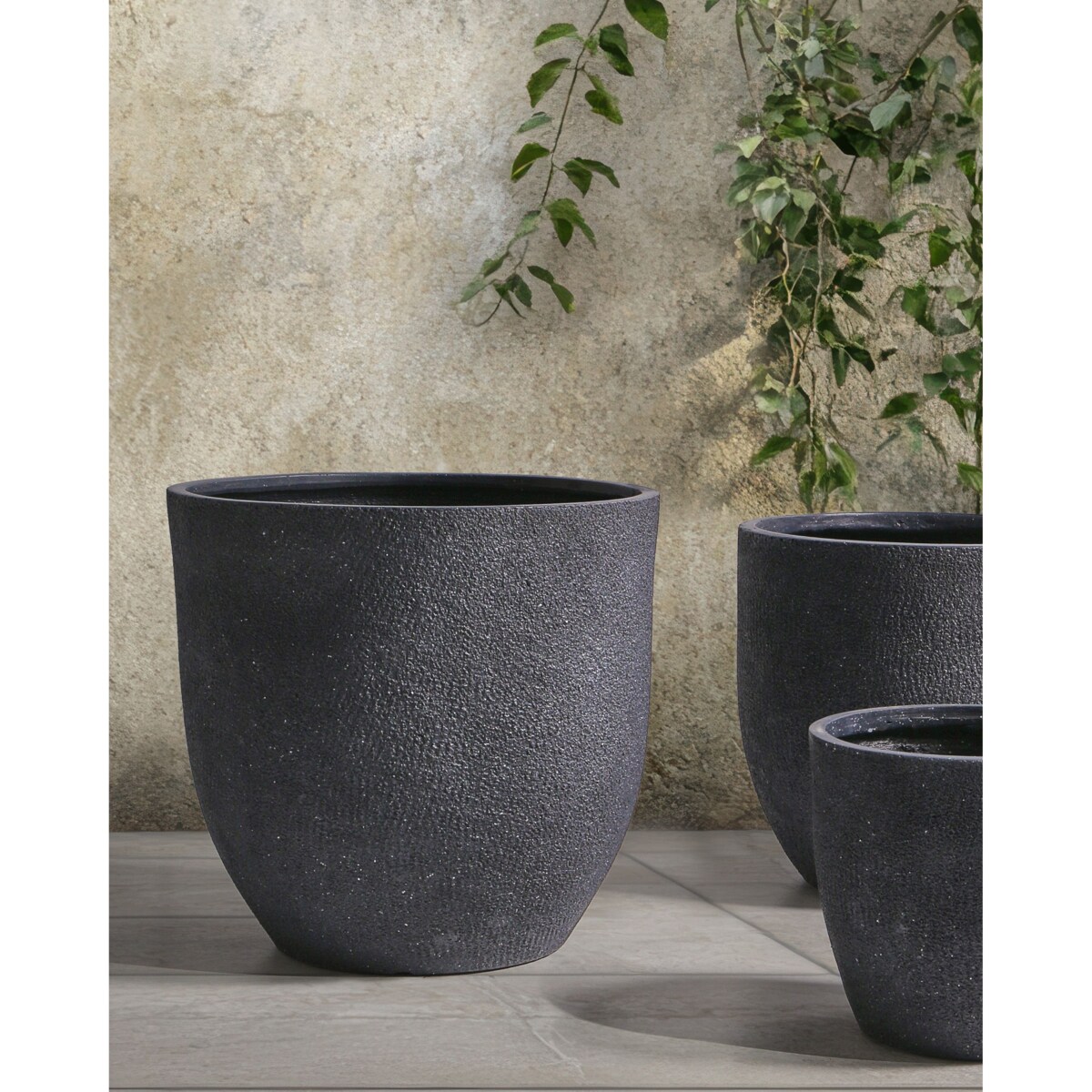 Doniczka KANNIA Ceramika 46 cm Jasnoszary