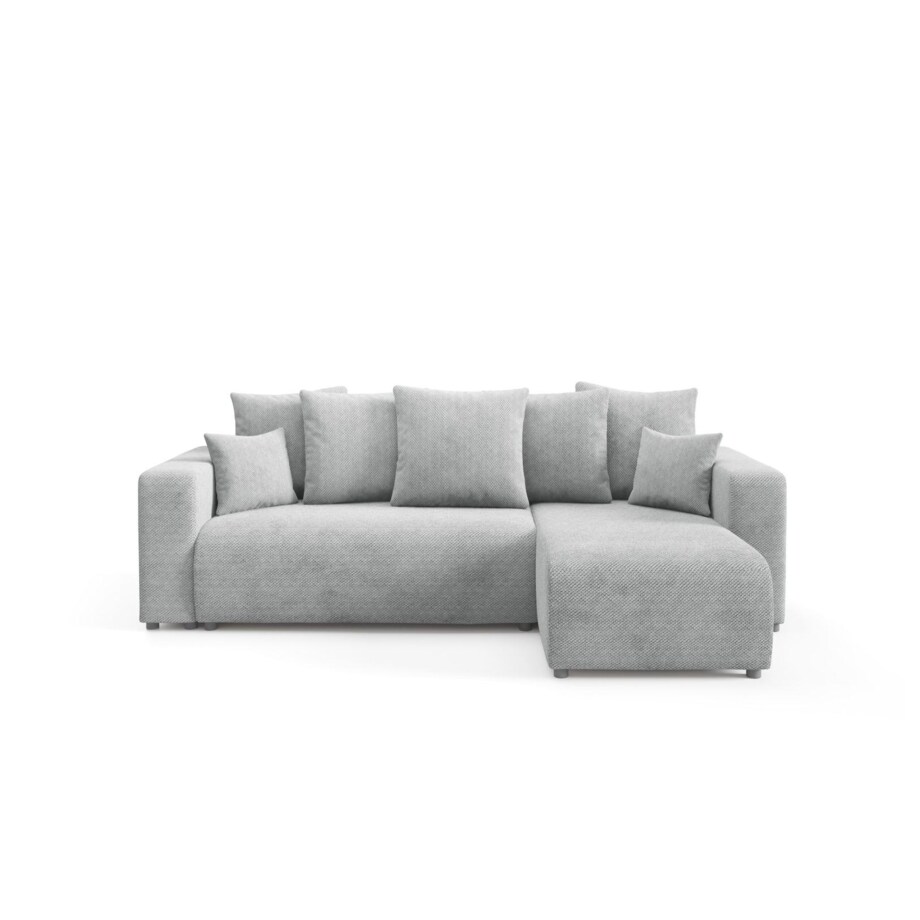 Narożnik EVORA L z pojemnikiem tkanina miękki plusz Kolor: Onega 08