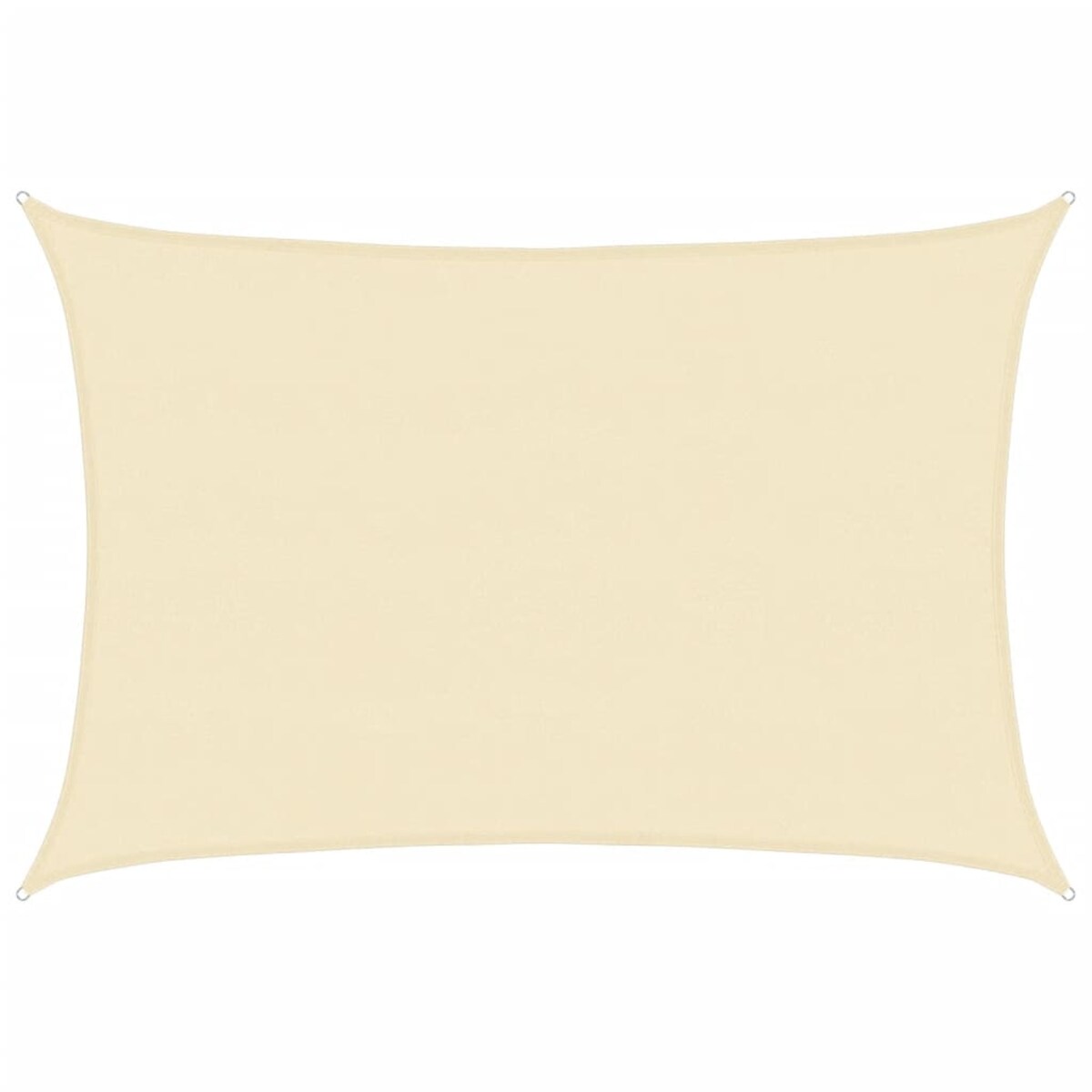 vidaXL Żagiel przeciwsłoneczny, 160 g/m², kremowy, 5x6 m, HDPE