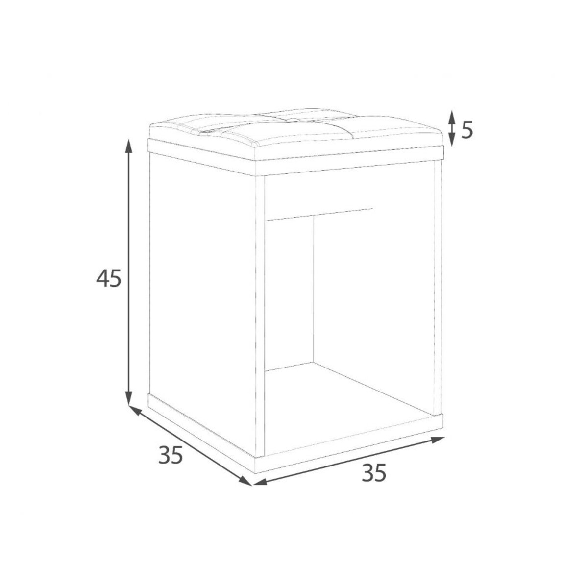 Toaletka CAVIA dąb sonoma