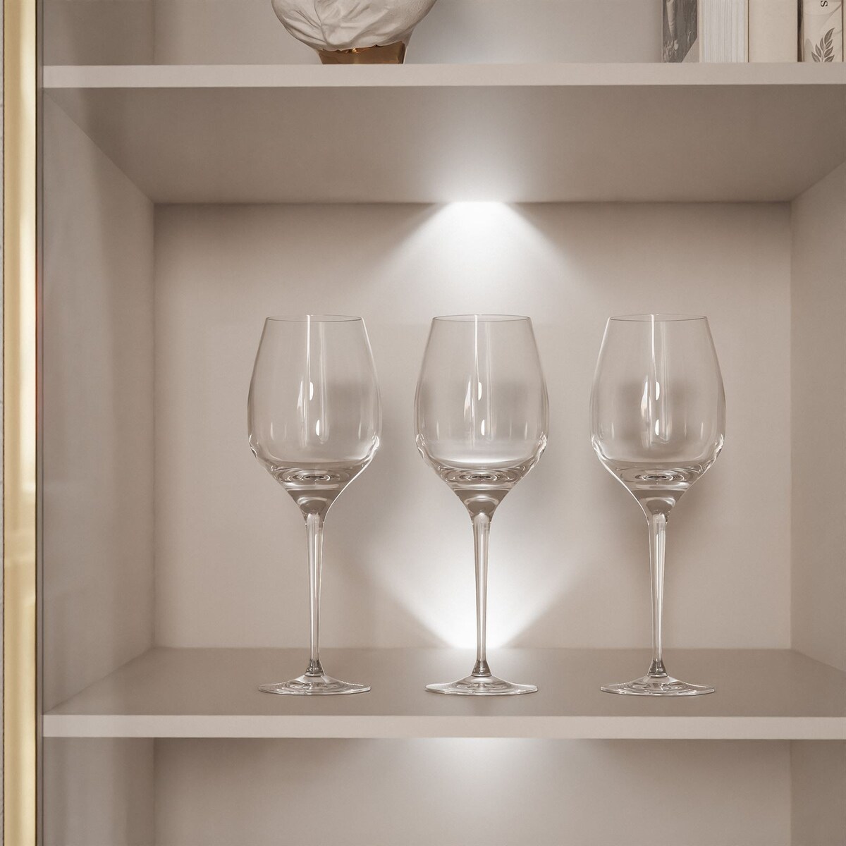 Witryna AURORA kaszmir z oświetleniem LED ślizgi