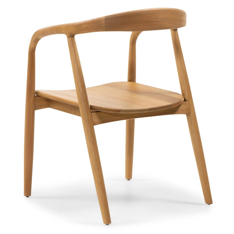 Krzesło drewniane LUSIA 80x57x59 cm naturalne zaokrąglone