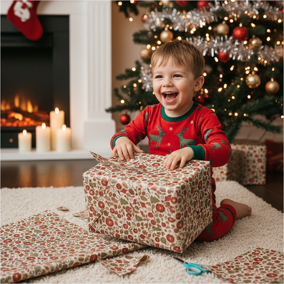 Papier Prezentowy Do Pakowania Prezentów 25 m MEGAROLKA Świąteczny Do Paczek Boże Narodzenie Ozdobny