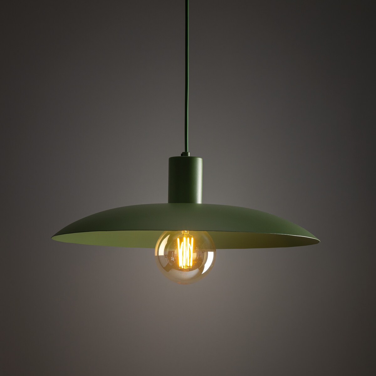 Lampa wisząca zielona ASTRA PEAPOD 10713 TK Lighting E27 metalowa regulowana 41 cm do salonu i jadalni