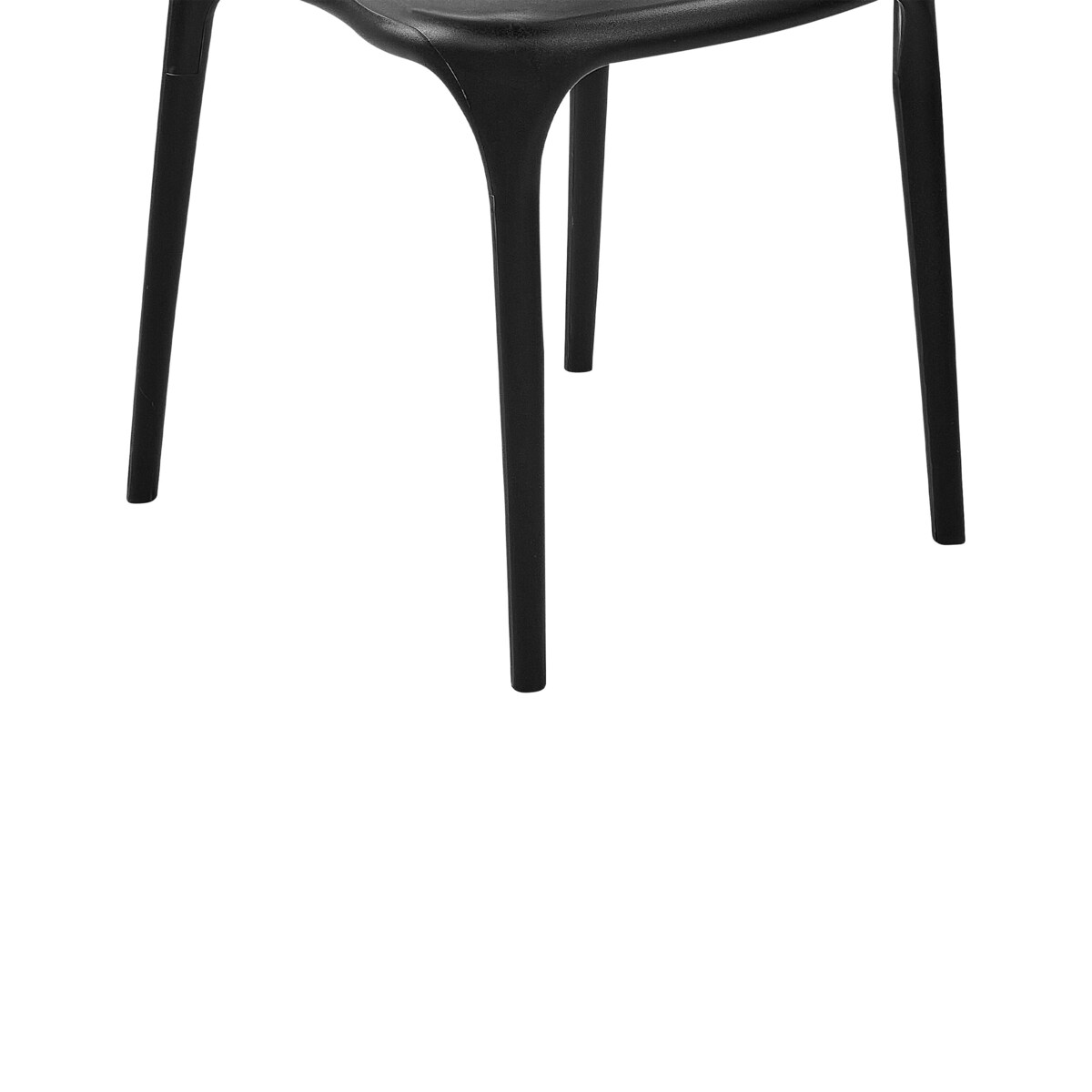 Zestaw 8 krzeseł do jadalni czarne GUBBIO