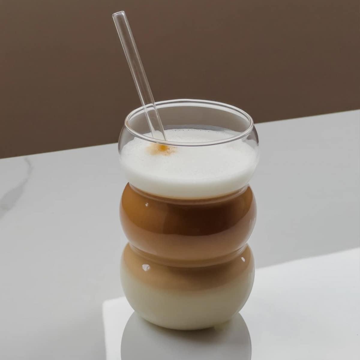 Szklanka 550ml Bubble 1 szt do kawy latte long drinków SZK202