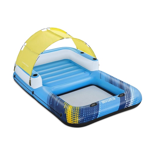 Wyspa do pływania 4-osobowa Bestway Summer Oasis 305x186 cm daszek torba