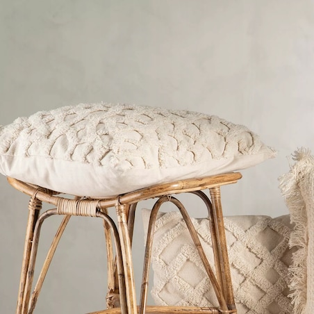 POSZEWKA NA PODUSZKĘ 50X50 DUŻA DEKORACYJNA boho bawełniana do salonu