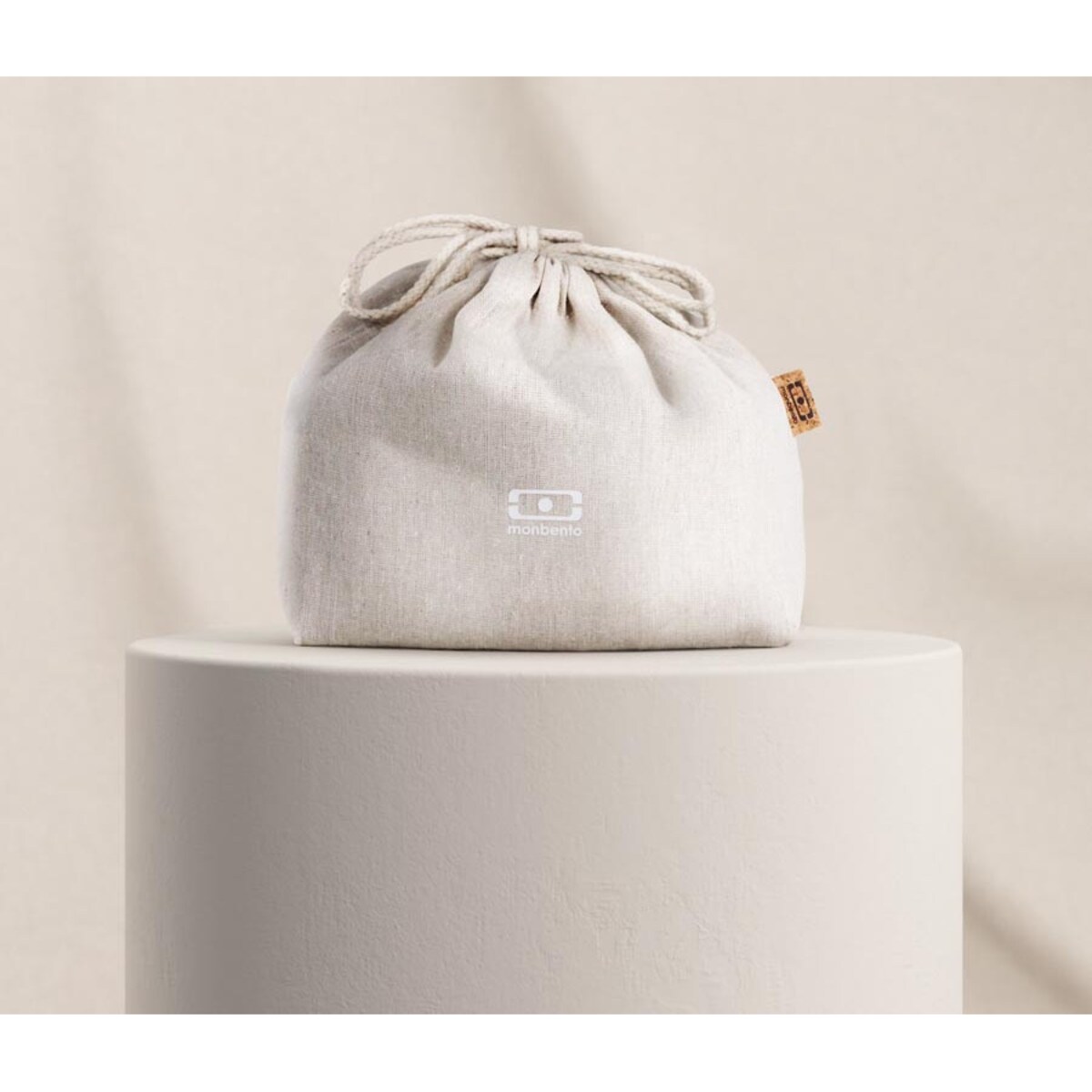 Lunchbag Natural cream M Pochette, 19 x 18 x 10 cm, Monbento