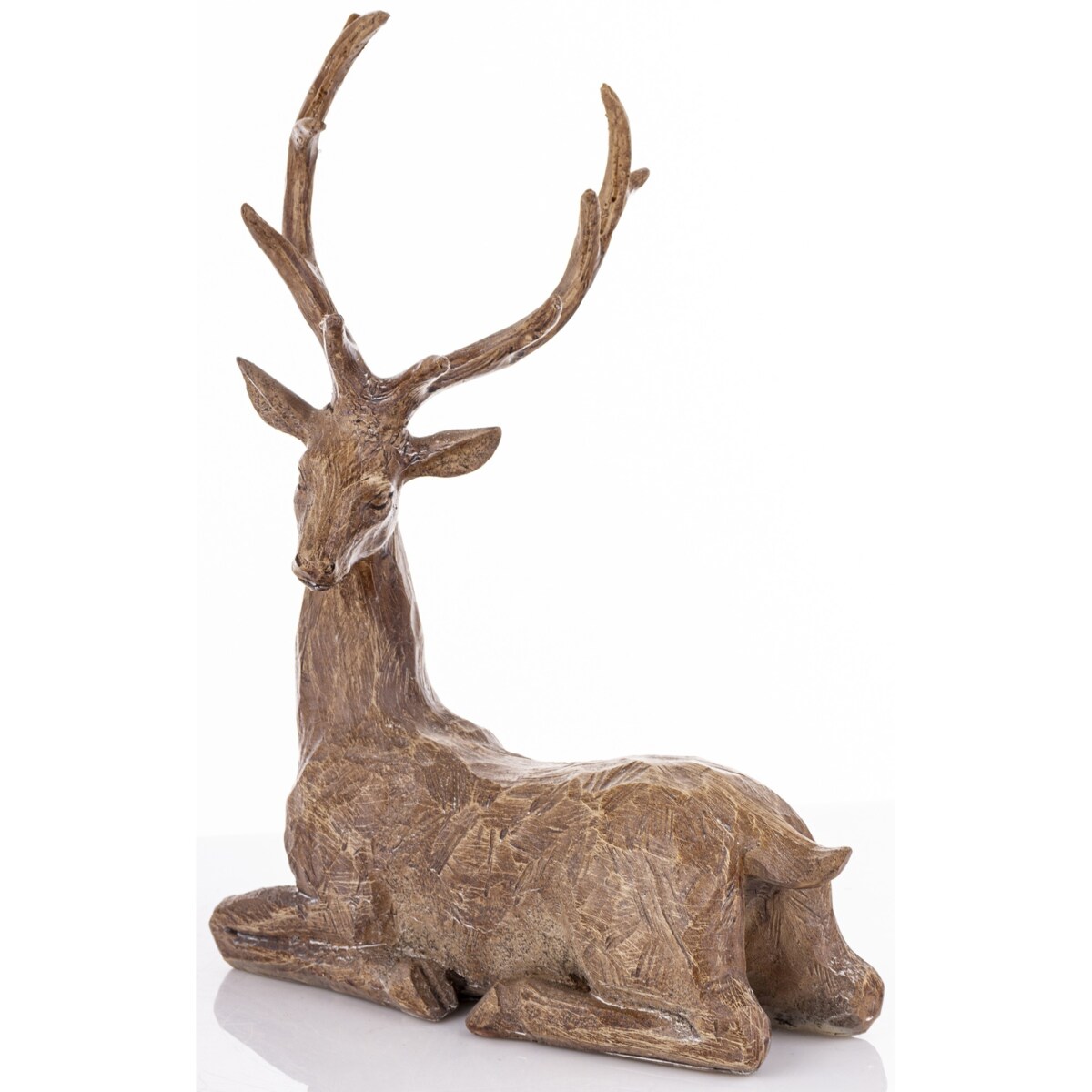 Figurka - leżący jeleń z tworzywa sztucznego 34x15x26 cm SASEUM-4