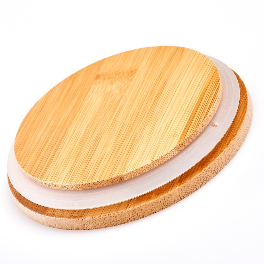 Ceramiczny pojemnik ANTHRACITE z bambusową pokrywką, 1150 ml, ZELLER