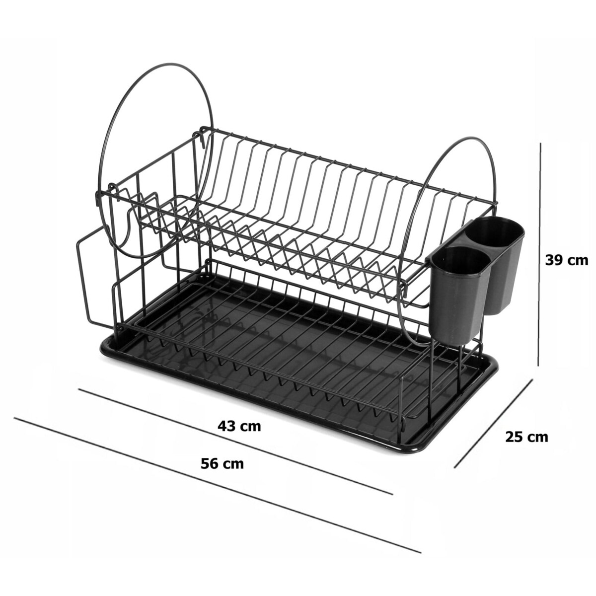 Suszarka do naczyń 2-poziomowa 56x25x39 cm BRUNBESTE