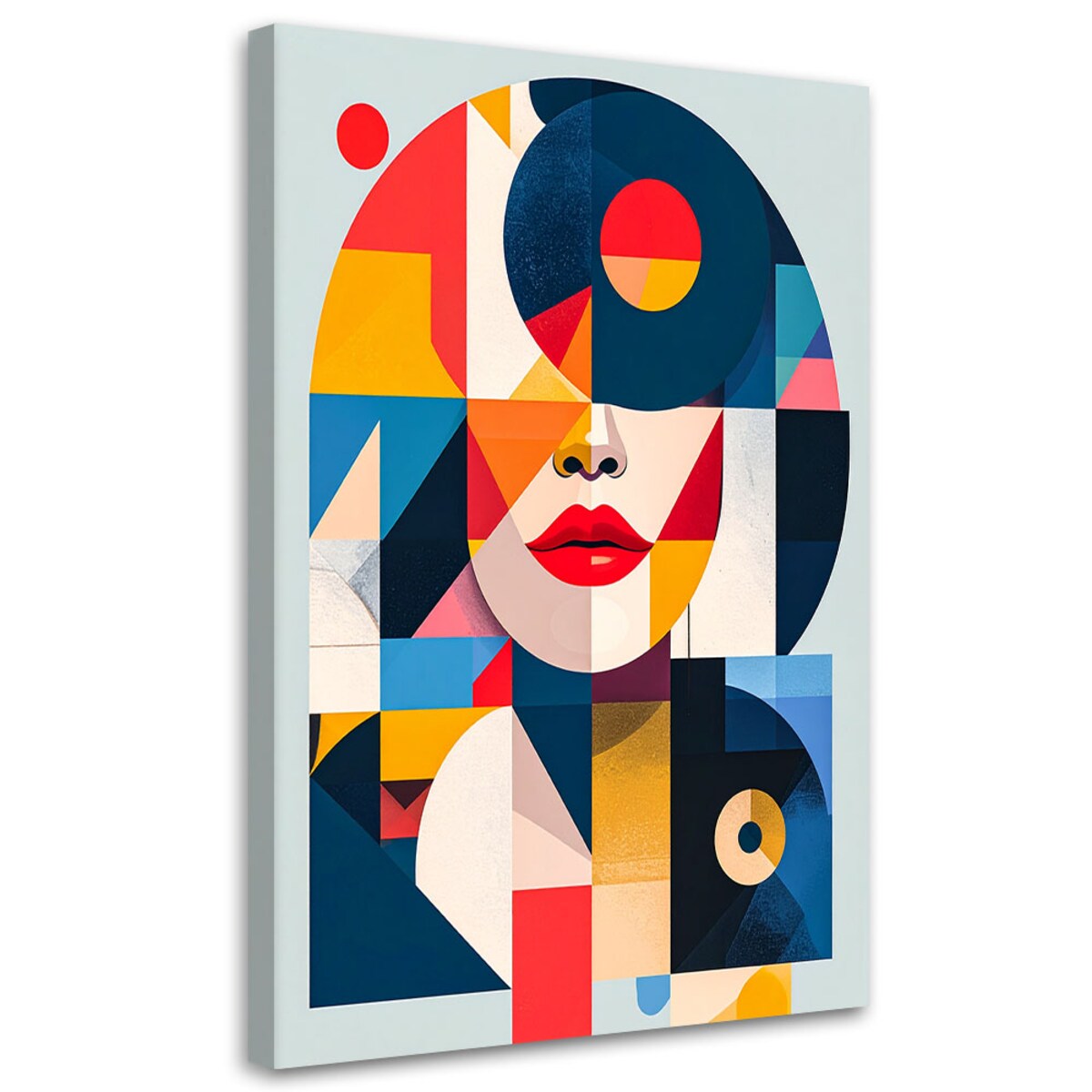 Obraz do salonu sypialni biura, Abstrakcja Kobieta Bauhaus 70x100