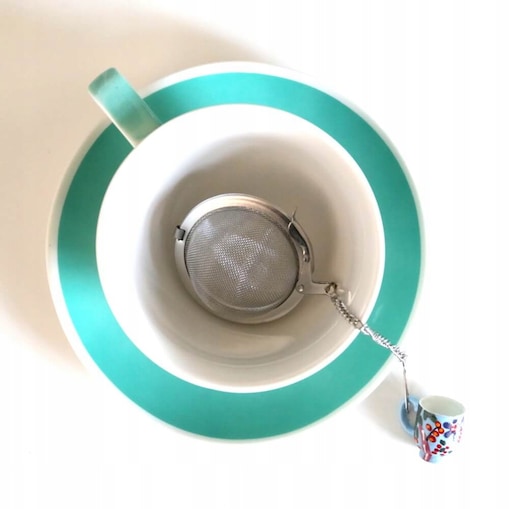Zaparzacz kulka do herbaty naparów zawieszka stal nierdzewna wysoka jakość