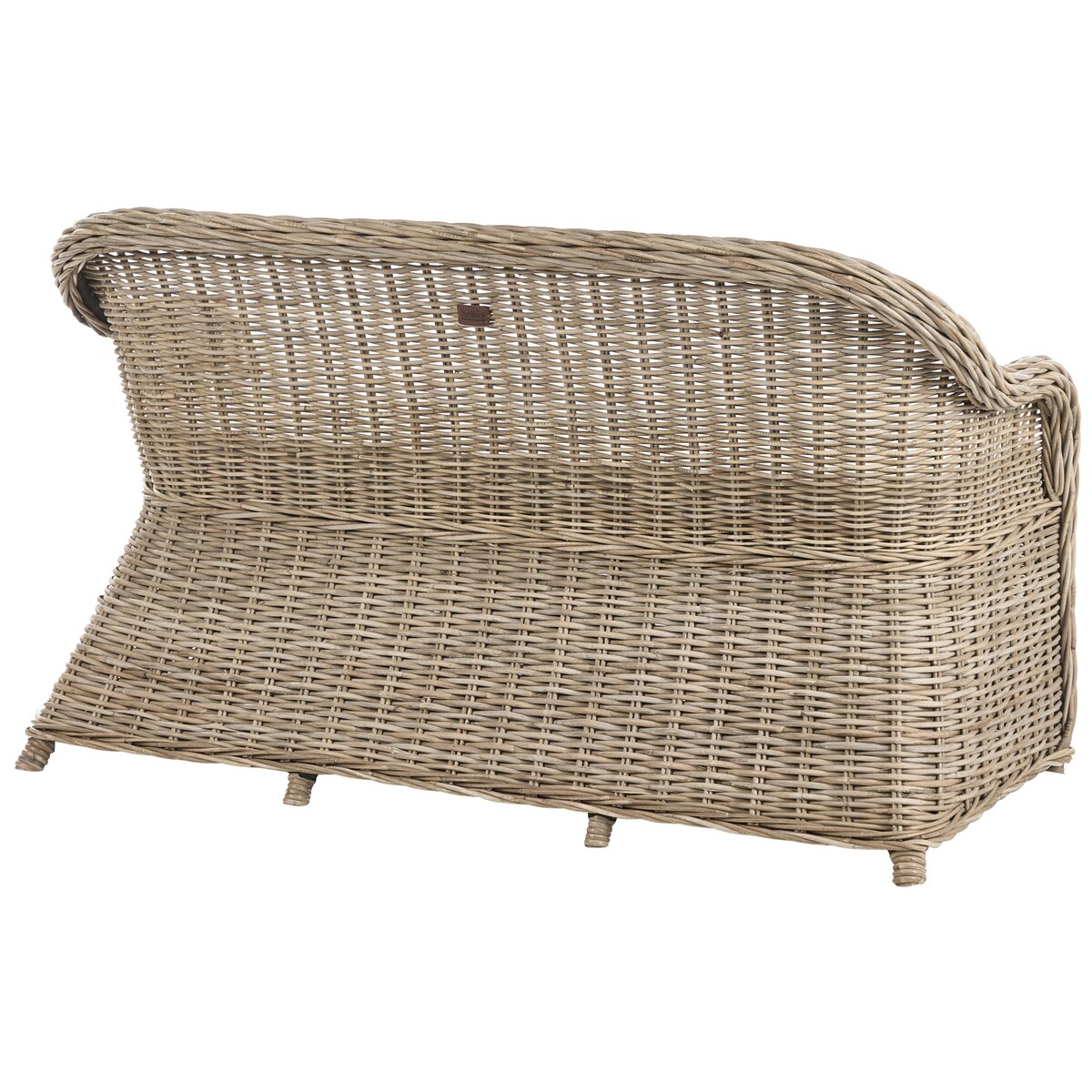 Ławka ogrodowa z poduchą SUSUA 150 cm Rattan Naturalny