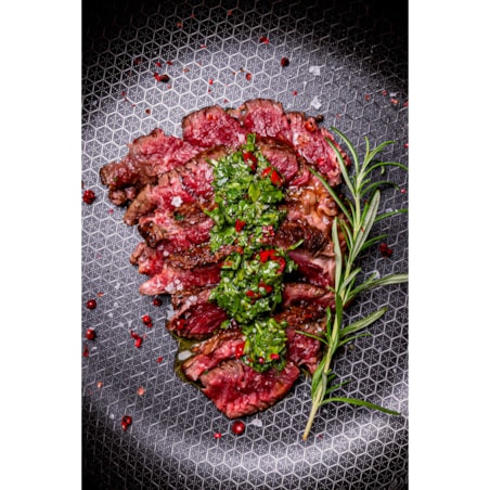 Profesjonalna patelnia ceramiczna Kanso 24 cm z pokrywką Plaster miodu Na indukcje Na gaz Nierdzewna